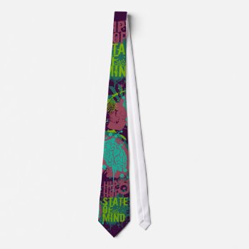 Hip Hop State Of Mind Neck Tie by Middlemind at Zazzle