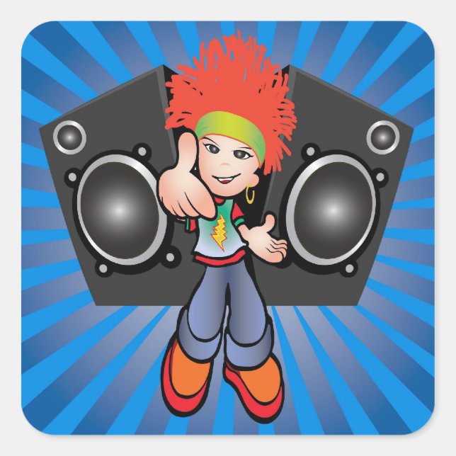 hip hop sticker (Front)