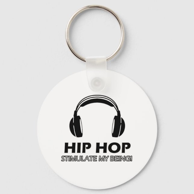 hip hop stimulate me keychain (Front)