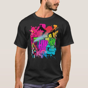Hip-Hop Street Art – Vibrant Urban Energy T-Shirt