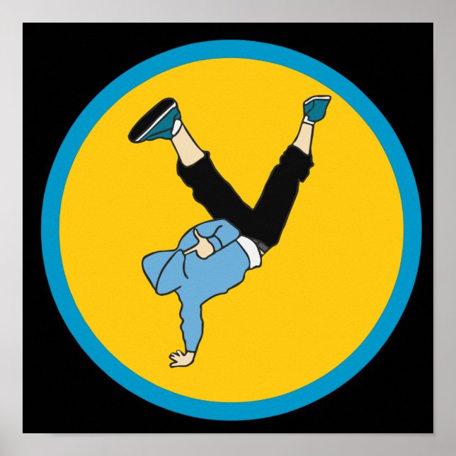 Hip Hop street style breakdancer Poster (Front)