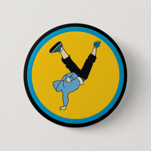 Hip Hop street style dancer Button