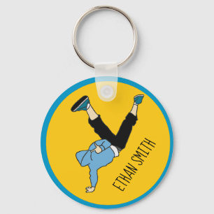 Hip Hop street style dancer personalised name Keychain
