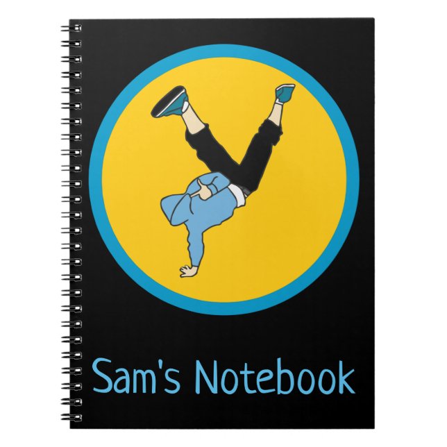 Hip Hop street style modern dancer Notebook (Front)