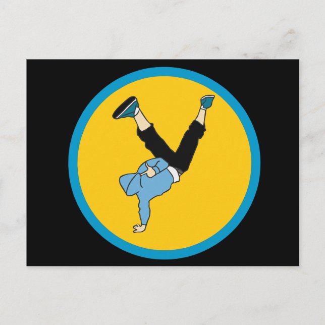 Hip Hop street style modern dancer Postcard (Front)