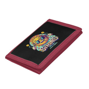 hip hop sun tri-fold wallet