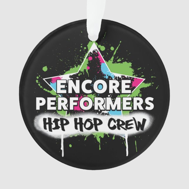 Hip Hop TEAM Ornament ACRYLIC (Front)