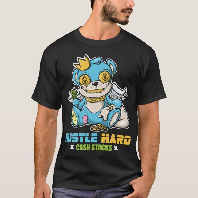 Hip Hop Teddy Bear Gang T-ShirtHip Hop Teddy Bear  T-Shirt (Front)