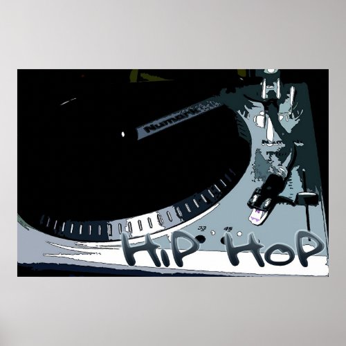 Hip_Hop Turntable Poster