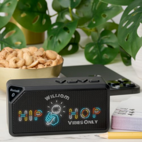 Hip Hop Vibes Only  Monogram Bluetooth Speaker