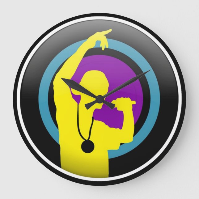 Hip Hop Wall Clock (Front)