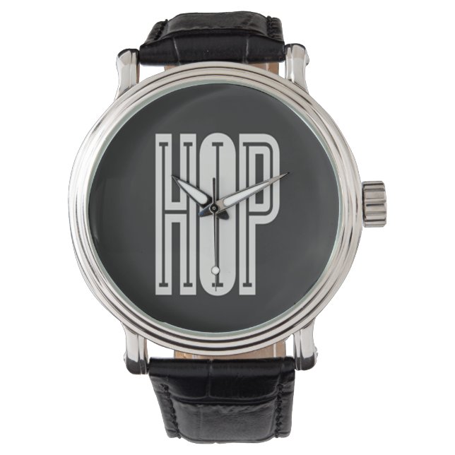 Hip Hop Watch (black) (Front)