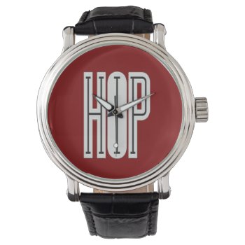 Hip Hop Watch (red) by ImGEEE at Zazzle