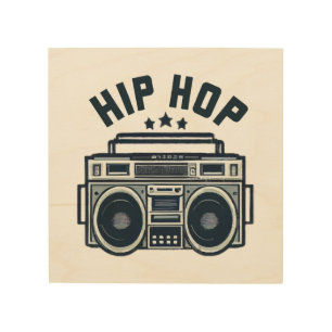 Hip hop wood wall art