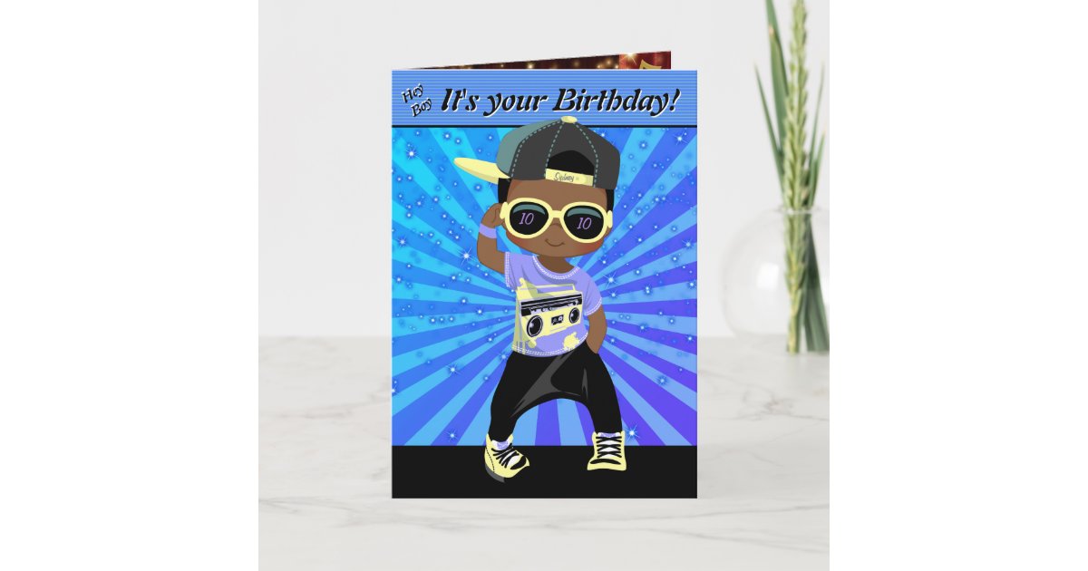 Hip Hop Word Unscramble Crossword Happy Birthday Card Zazzle