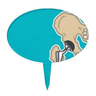 Hip Joint Replacement Cake Topper