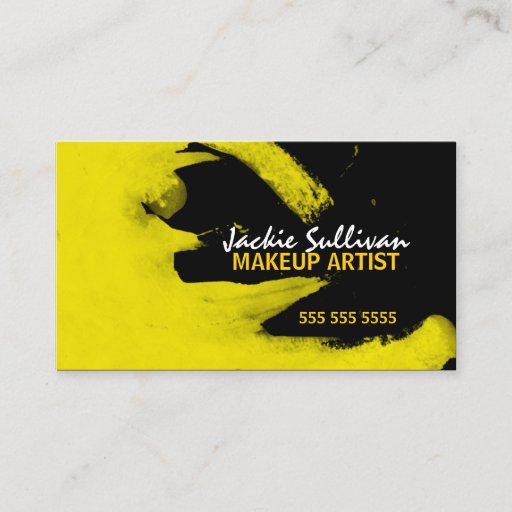 Customizable Hip Makeup Artist Business Cards