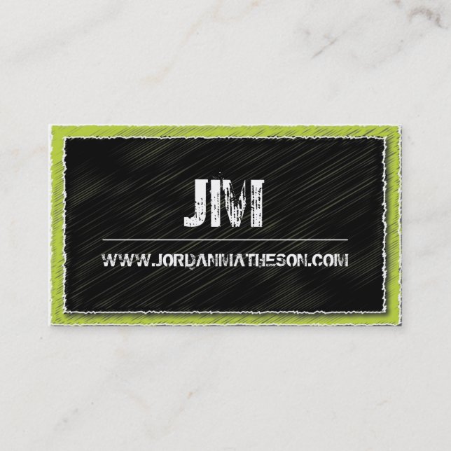Hip + Modern Monogram Business Card (Front)