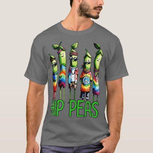 Hip Peas Hippie Peace Design T_Shirt