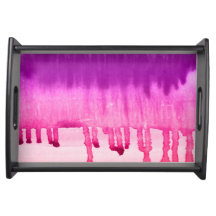 Hip Pink and Purple Watercolor Ombre Design
