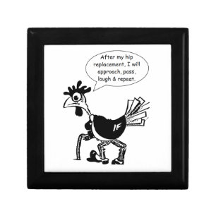 Hip Replacement Surgery - Fun Quote Jewelry Box