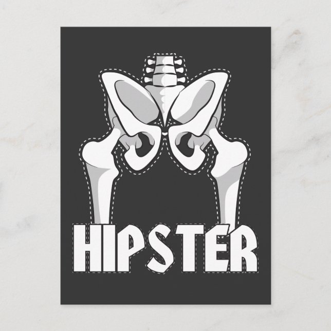 Hip Replacement Surgery Gift Hipster Orthopaedic Postcard (Front)