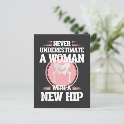 Hip Replacement Surgery Wife Mom Recovery Get Well Postcard Zazzle 9447