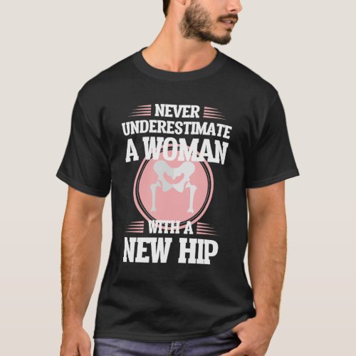 Hip Replacement Surgery Wife Mom Recovery Get Well T_Shirt