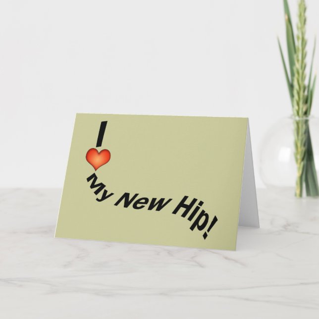 Hip Replcement T-shirts | Get Well Gifts Card (Front)