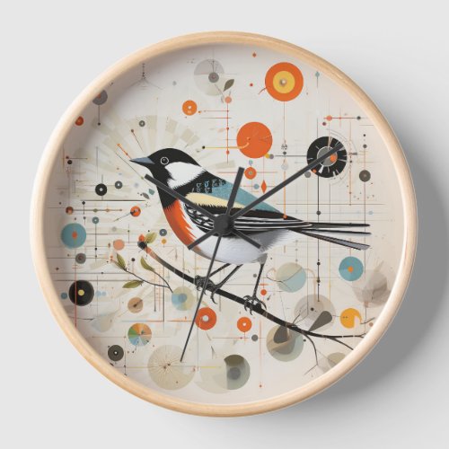 Hip Sparrow Clock