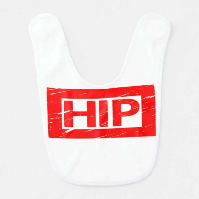 Hip Stamp Baby Bib (Front)