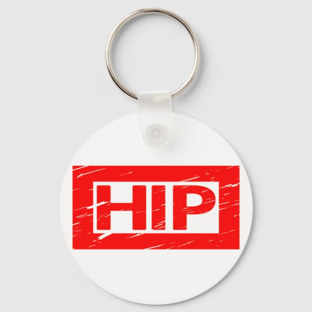 Hip Stamp Keychain (Front)
