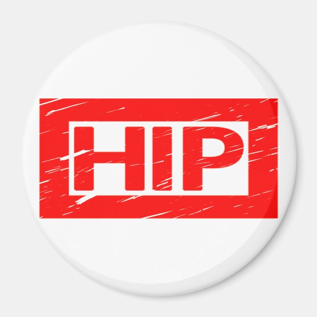 Hip Stamp Magnet (Front)