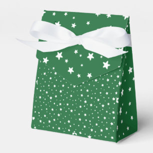 Hip Stars All Party Green Christmas Holiday Party Favor Boxes