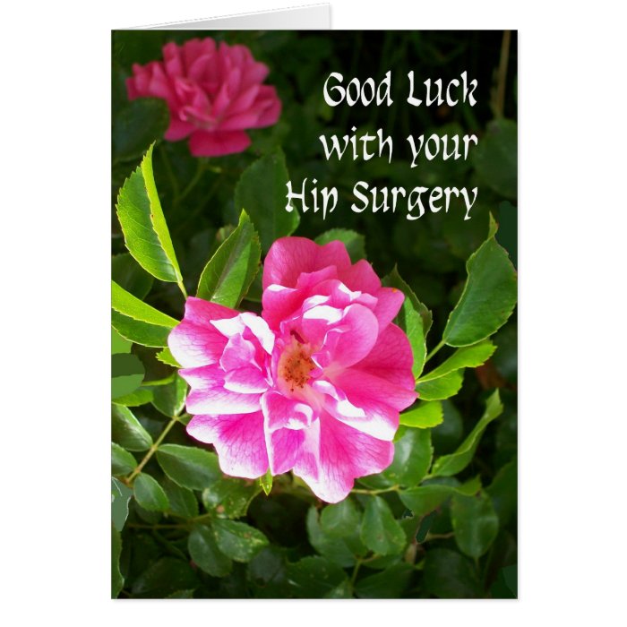 Hip Surgery Good Luck Card