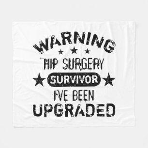 Hip Surgery Humor Upgraded Fleece Blanket