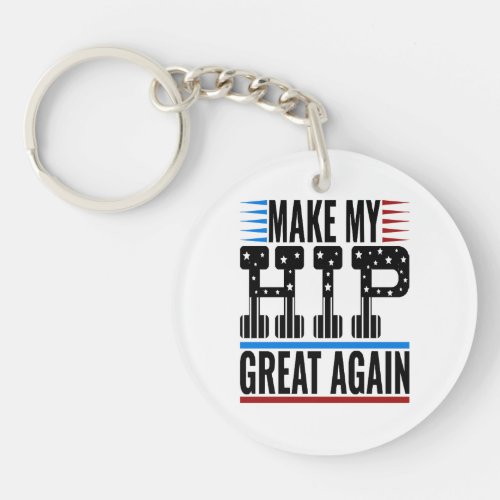 Hip Surgery Keychain