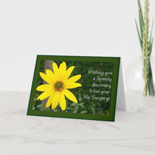 Hip Surgery Speedy Recovery Card | Zazzle.com
