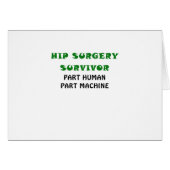 Hip Surgery Survivor Part Human Part Machine (Front Horizontal)