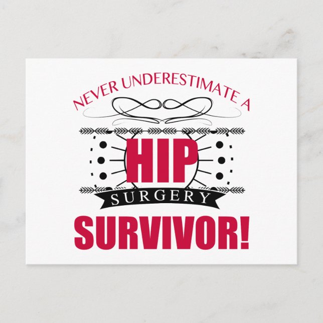 Hip Surgery Survivor Postcard (Front)