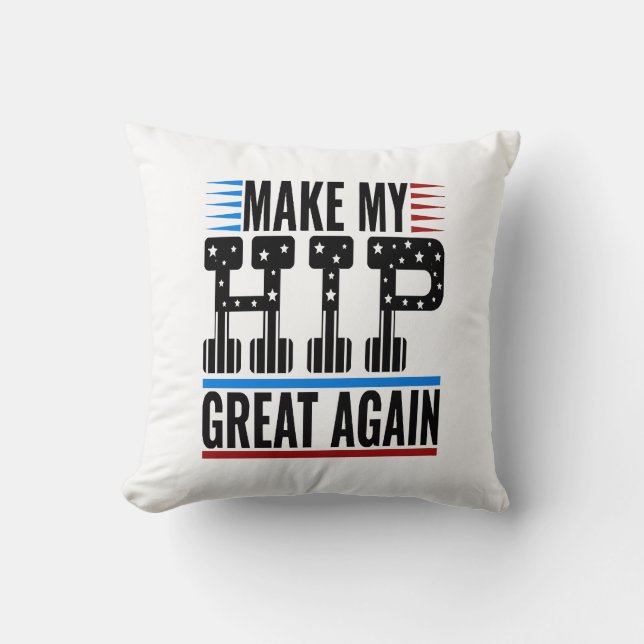 Hip SurgeryHip Surgery Throw Pillow (Front)
