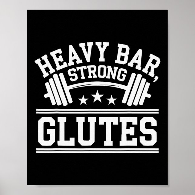 Hip Thrust Exercise Bodybuilding Fitness Workout G Poster (Front)