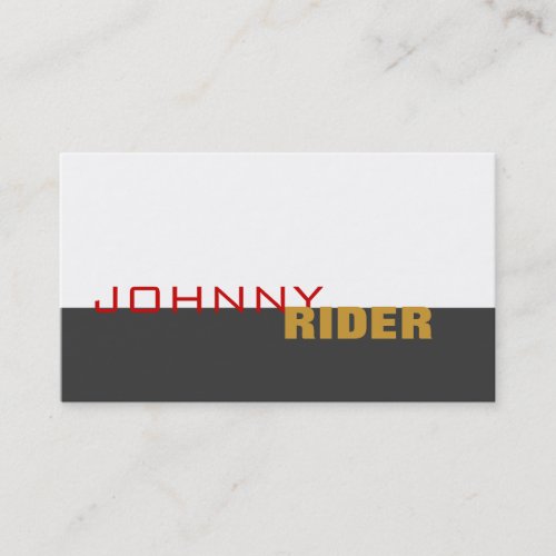 Hip Typography Business Card