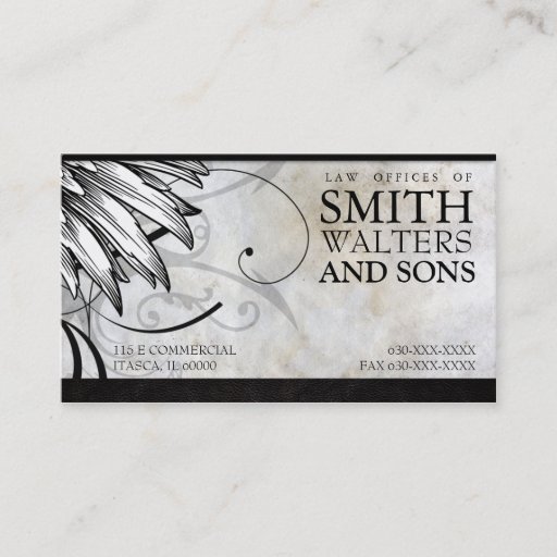 Customizable Hip &amp; Urban Attorney Law &amp; Justice Business Cards