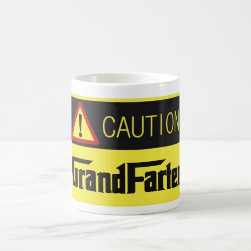 hip warning caution grand farter fathers day funny coffee mug