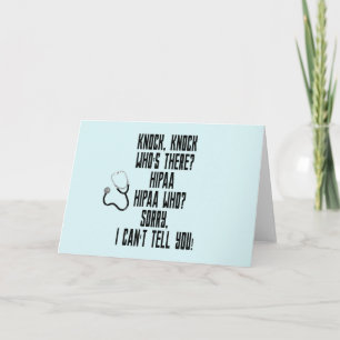 HIPAA Humor Card