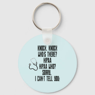 HIPAA Humor Keychain