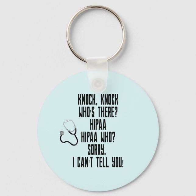 HIPAA Humor Keychain (Front)