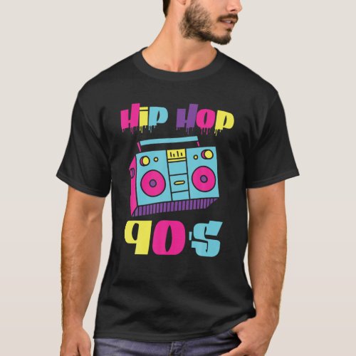 Hiphop 90S Music Throwback Hip Hop T_Shirt