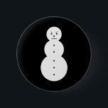 Hiphop Angry Snowman Christmas Button<br><div class="desc">Hiphop Angry Snowman Christmas</div>